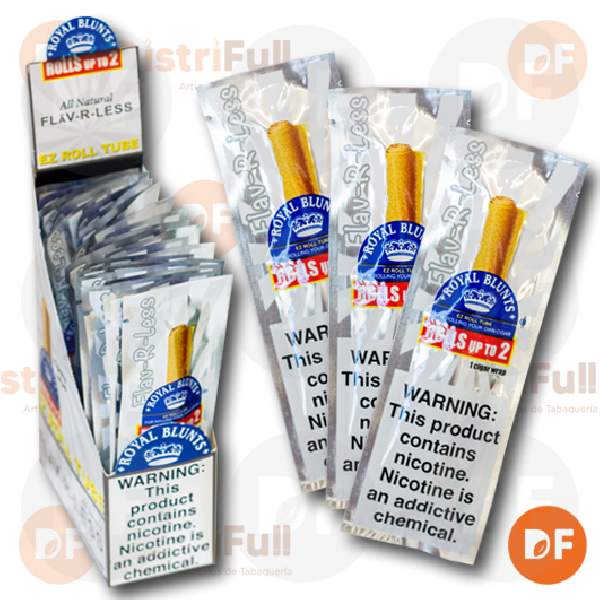 PAPEL ROYAL BLUNTS FLAVORLESS NATURAL x 1 (RBEZFLAV)