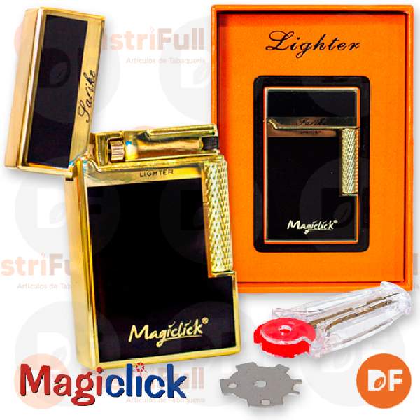 ENCENDEDOR MAGICLICK GENOVA BLACK + GOLD