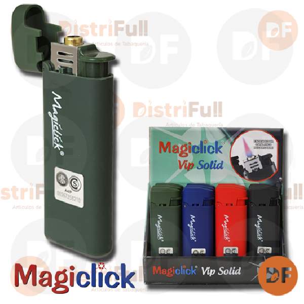 ENCENDEDOR MAGICLICK VIP SOLIDO COLOR x 12