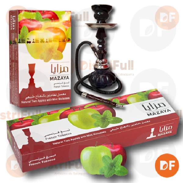 TABACO DE NARGHIL MAZAYA TWO APPLES x 50 gr.