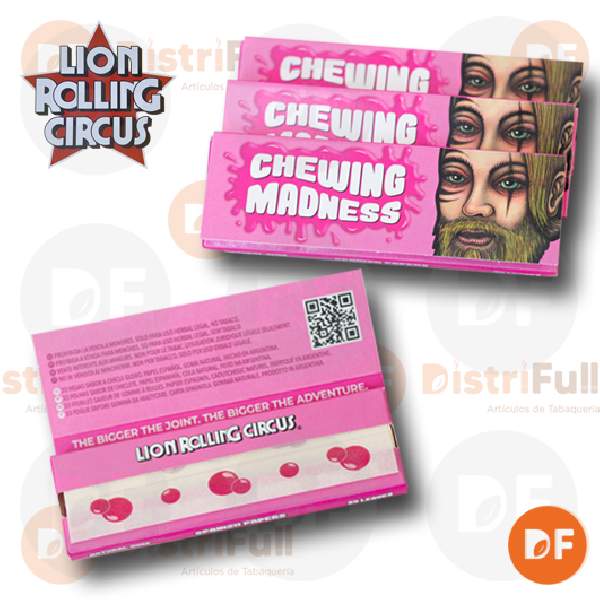 PAPEL LION CIRCUS 1¼ FLAVOUR CHEWING MADNESS (CHICLE) x 50