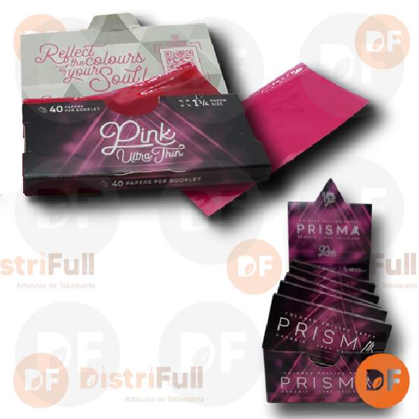 PAPEL PRISMA CELULOSA PINK 1¼ x 40