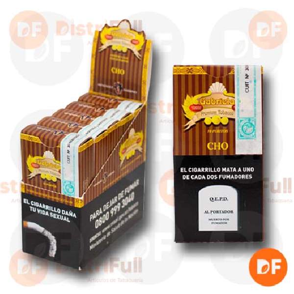 CIGARROS GABRIELA CHOCOLATE x 10