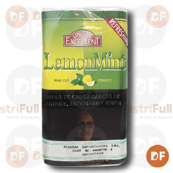 TABACO DE ARMAR UNITAS EXCELLENT LEMON MINT x 30 gr.