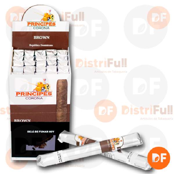 CIGARROS PRINCIPES CORONA BROWN (Chocolate) x 25