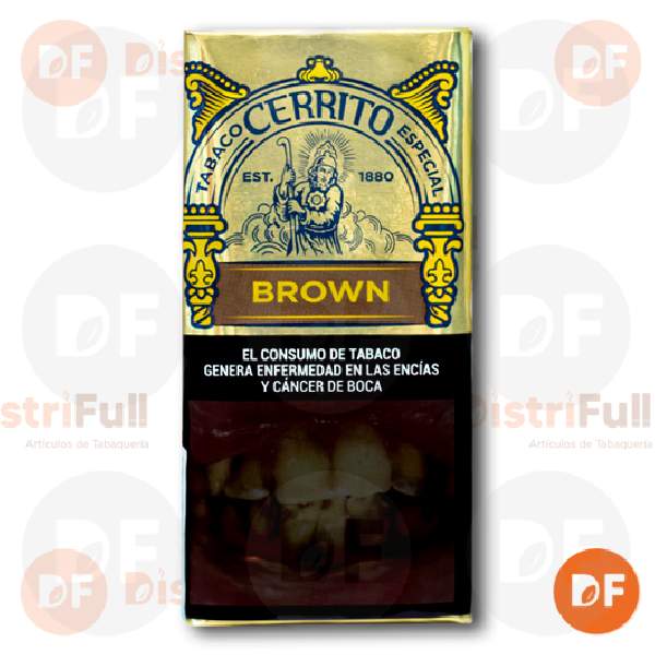 TABACO DE ARMAR CERRITO BROWN x 40 gr. chocolate MONTEPAZ 