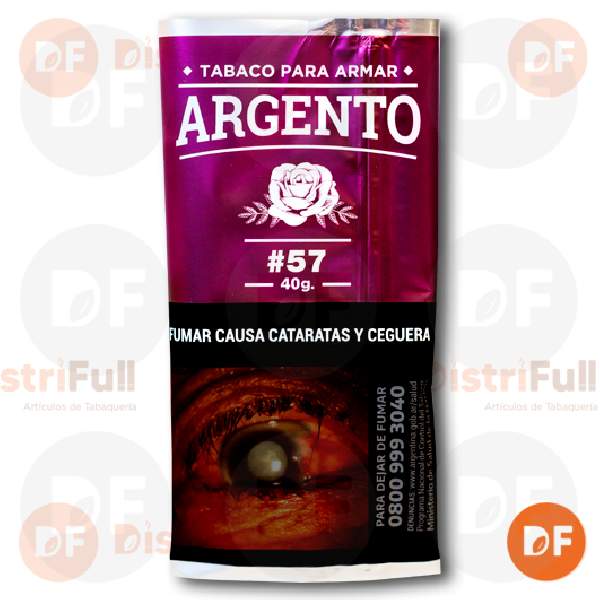 TABACO DE ARMAR ARGENTO CORTE FINO #57 x 40 gr.