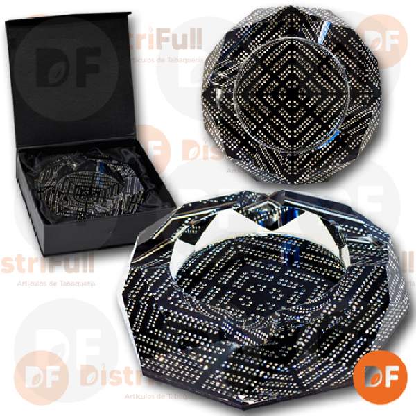 CENICERO DIAMONDS BLACK (38015)