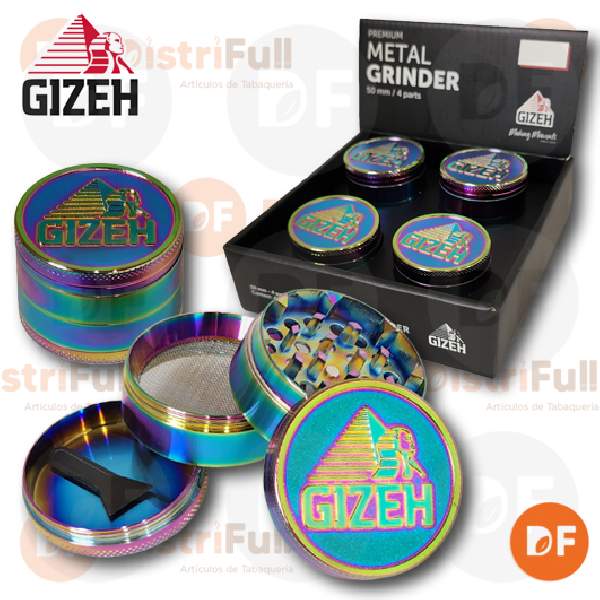 PICADOR METAL GIZEH ICY TORNASOLADO CHICO 4 PARTES