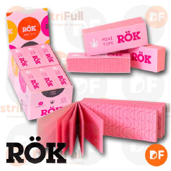 FILTROS ROK DE CARTON BIO PINK MINI x 50 (ROK21)