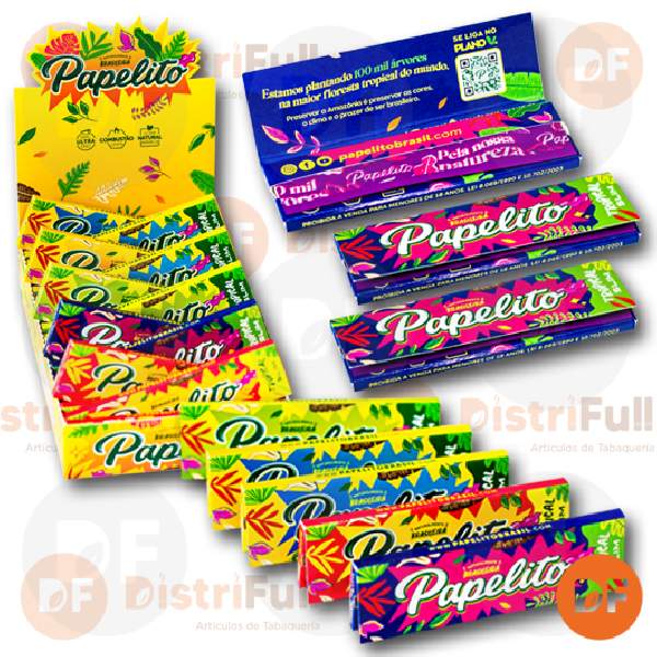 PAPEL PAPELITO 1¼ TROPICAL SLIM x 50 (213)