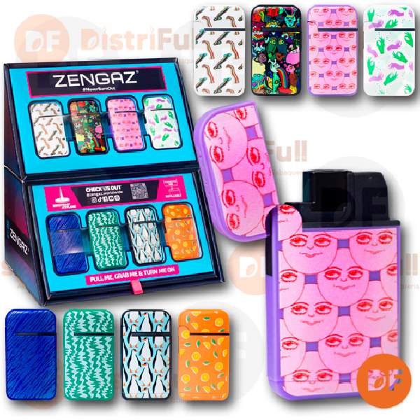 ENCENDEDOR ZENGAZ ZL13 MEGA SLIM CUBO MINI JET x 1 