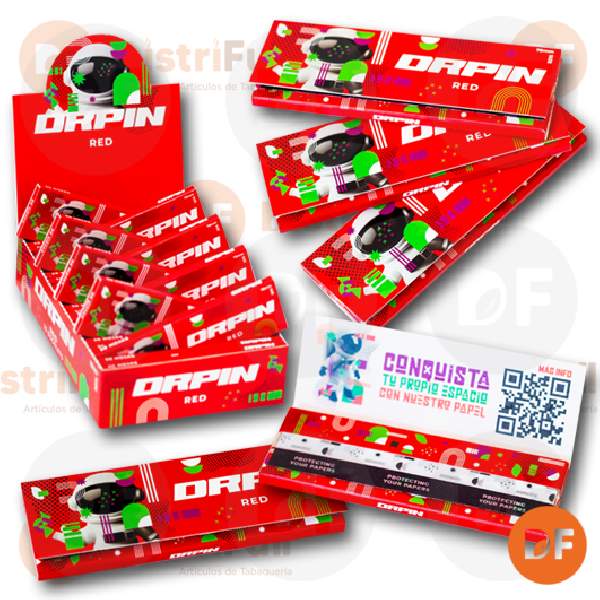 PAPEL DR. PIN 1¼ RED X 50