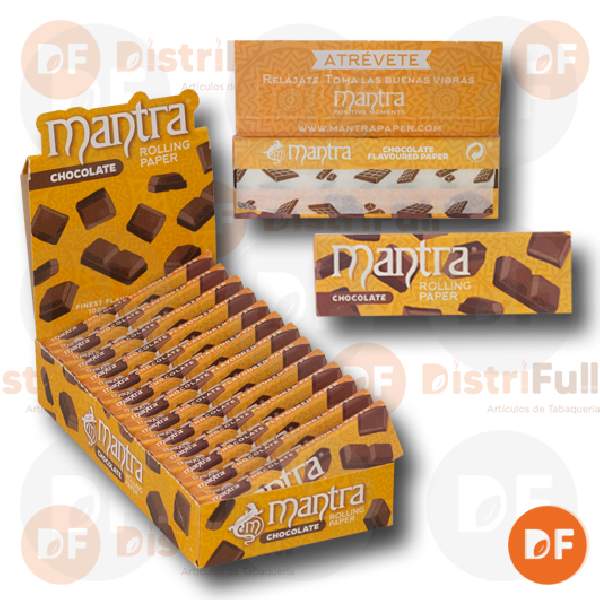 PAPEL MANTRA 1¼ CHOCOLATE x 33