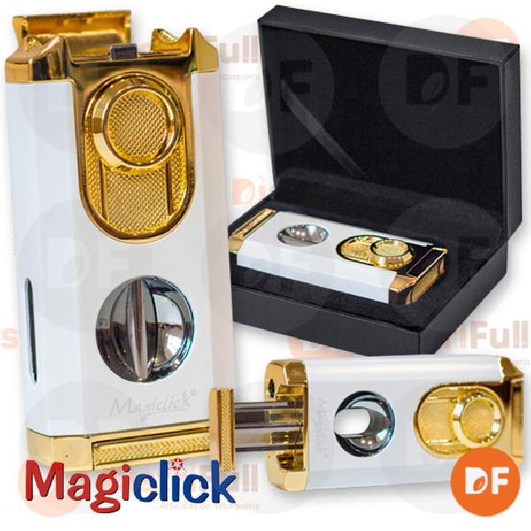 ENCENDEDOR MAGICLICK BAYAMO WHITE + GOLD x 1 