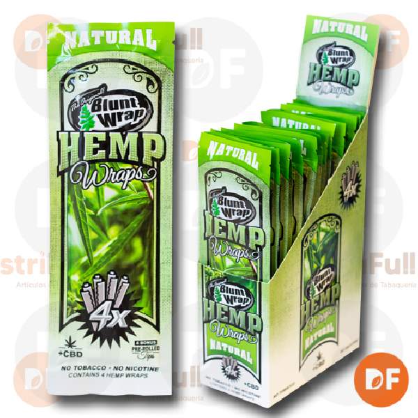 PAPEL BLUNT WRAP HEMP NATURAL x 4 (220)