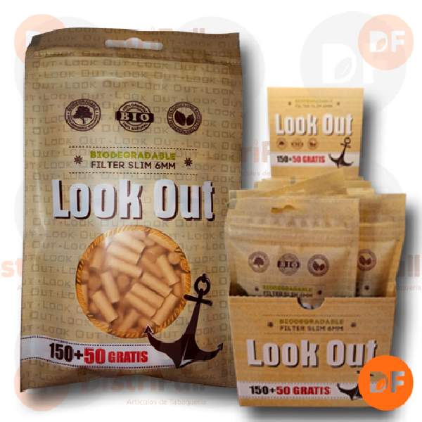 FILTROS LOOK OUT SLIM BIODEGRADABLE bolsa x 150+50  6mm