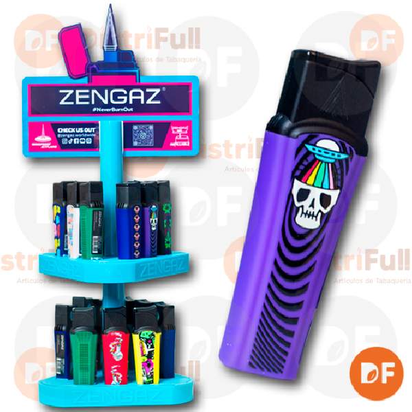 ENCENDEDOR ZENGAZ ZL 7 SLIMMY DISEÑOS JET x 1 