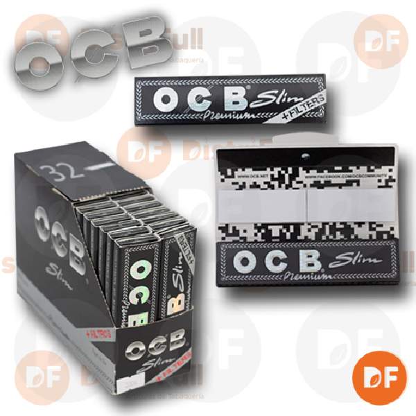 PAPEL OCB PREMIUM SLIM K.S. + TIPS x 32