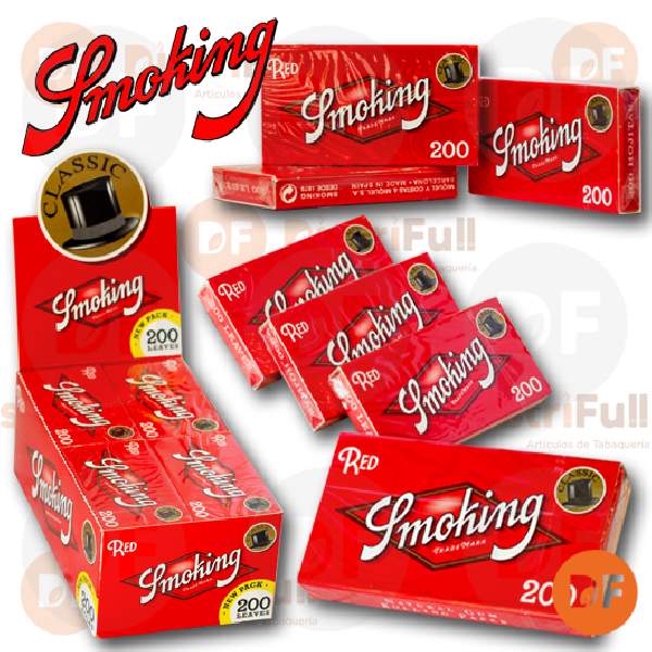 PAPEL SMOKING Nº 8 ROJO BLOCK x 200 