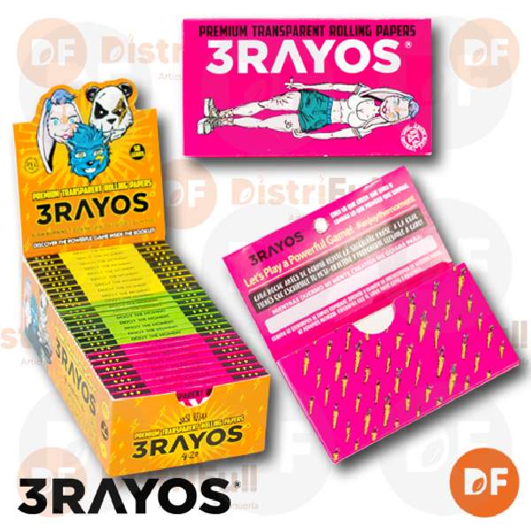 PAPEL 3RAYOS 1¼ CELULOSA x 50 C/IMÁN 