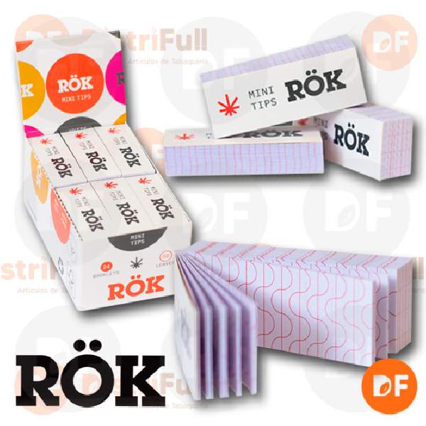 FILTROS ROK DE CARTON BIO WHITE MINI x 50 (ROK23)