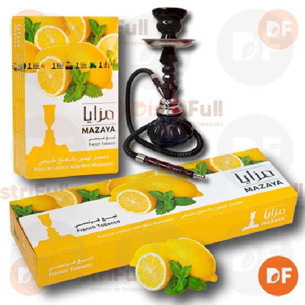 TABACO DE NARGHIL MAZAYA LEMON WITH MINT x 50 gr.