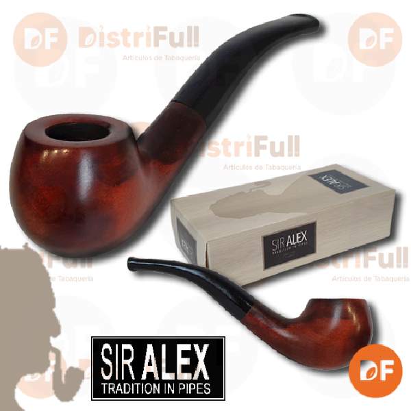 PIPA MADERA SIR ALEX CURVA CAOBA ED190M