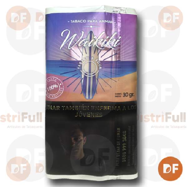 TABACO DE ARMAR WAIKIKI SIN ADITIVOS x 30 gr.