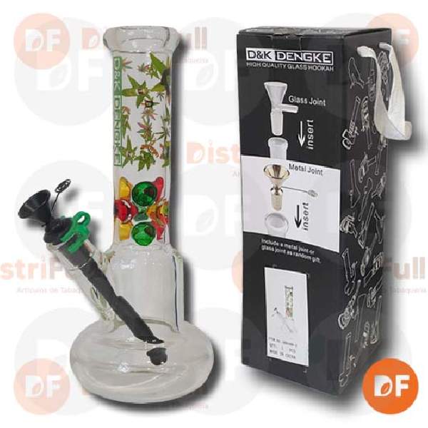 BONG PYREX ATRAPA HIELO COLOR RASTA DK64862