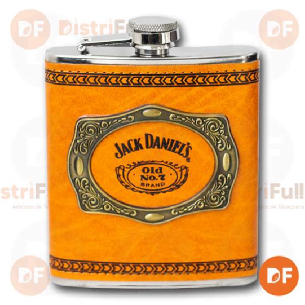 PETACA METAL FORRADA JACK DANIEL 7oz