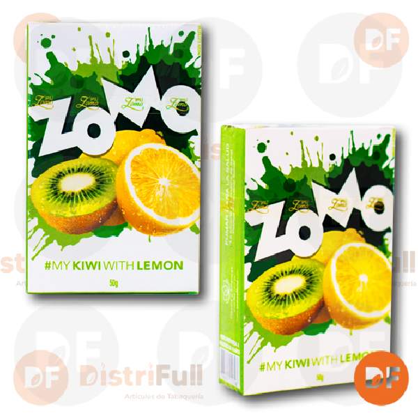 TABACO DE NARGHILA ZOMO KIWI WITH LEMON x 50 gr.