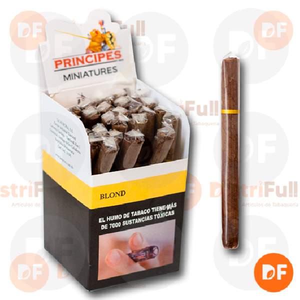 CIGARROS PRINCIPES MINIATURE BLOND (Vainilla) x 25