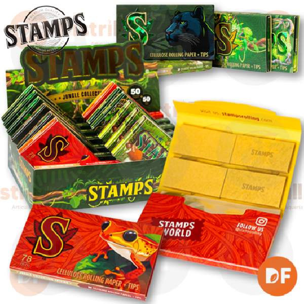 PAPEL STAMPS CEULOSA ed. JUNGLE + TIPS x 50 