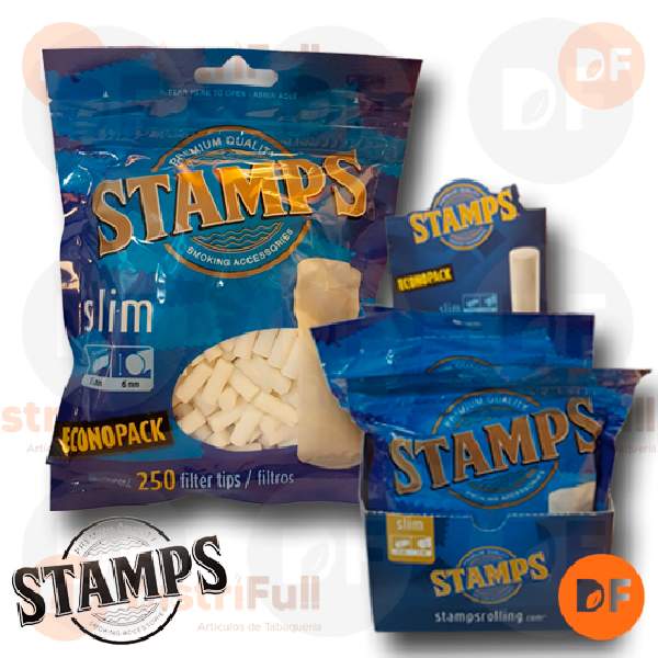 FILTROS STAMPS SLIM ECONOPACK bolsa x 250 6 mm