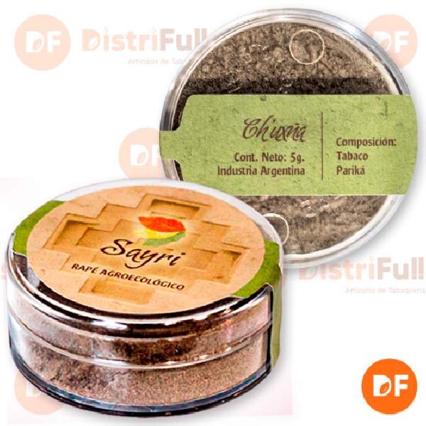 TABACO RAPÉ SAYRI AGROECOLOGICO CH`UXUA x 5 gr. (verde)