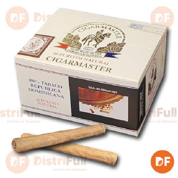 CIGARROS CIGARMASTER PURITOS NATURAL x 50 