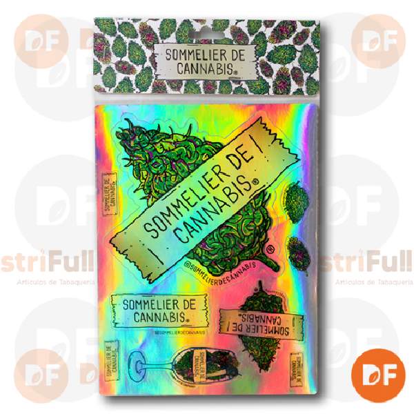 PLANCHA STICKERS SOMMELIER DE CANNABIS x 9 (421)