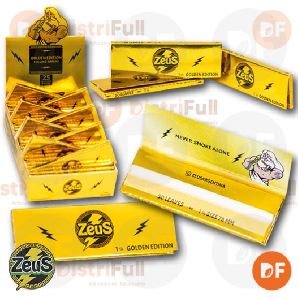 PAPEL ZEUS 1¼ GOLDEN EDICION x 50 (124156)