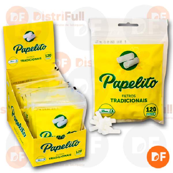 FILTROS PEPELITO TRADICIONAIS (slim 6 mm) x 120 (225)