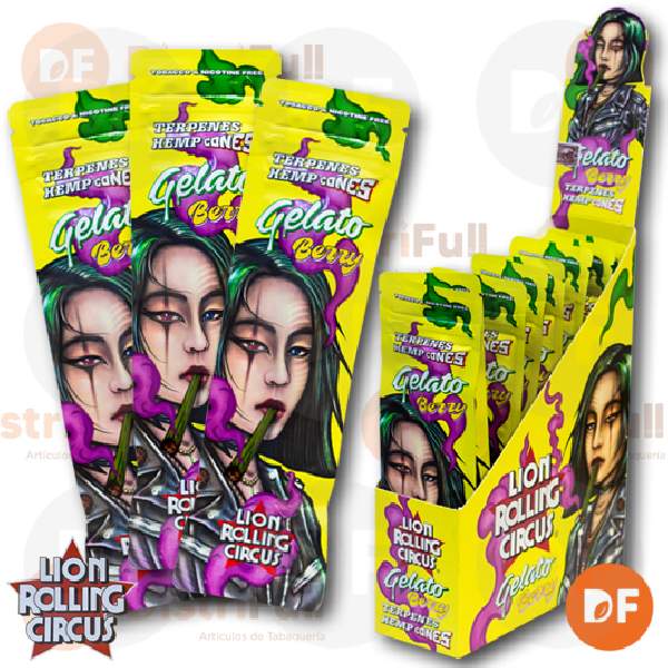 PAPEL LION TERPENES HEMP CONES GELATO BERRY x 2 (542)