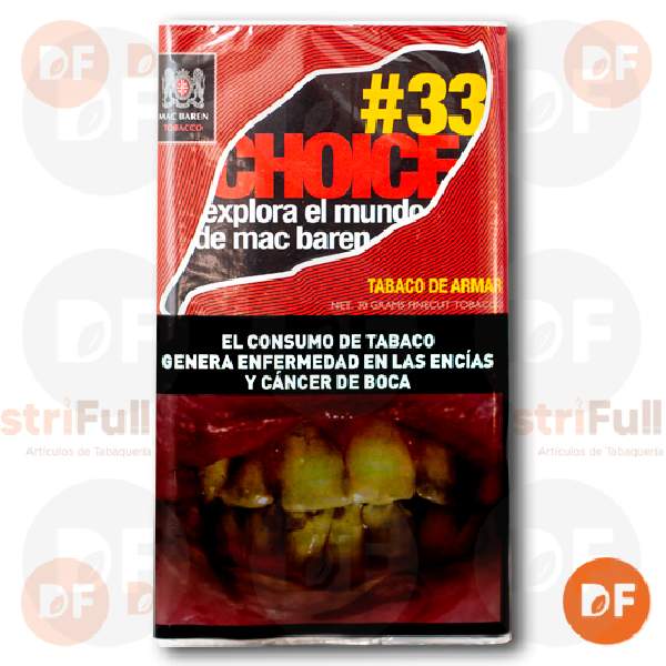 TABACO DE ARMAR MAC BAREN #33 KIR ROYAL CHOICE  x 30 gr.