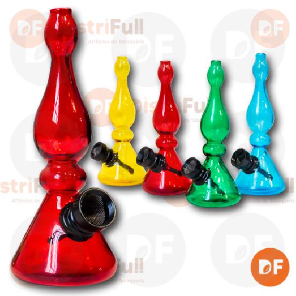 BONG PYREX MINI CURVO COLORES DK8567A