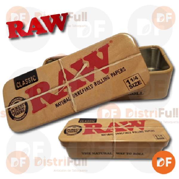 TABAQUERA RAW LATA GUARDA TABACO 1¼