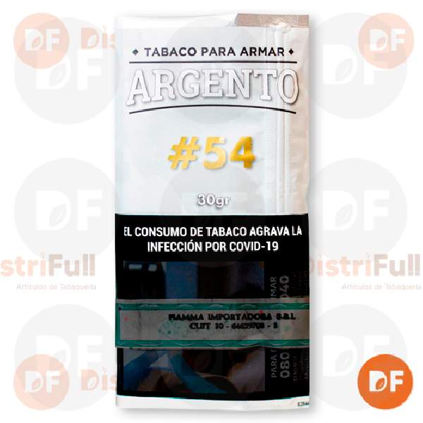 TABACO DE ARMAR ARGENTO #54 vanilla x 30 gr. p/armar