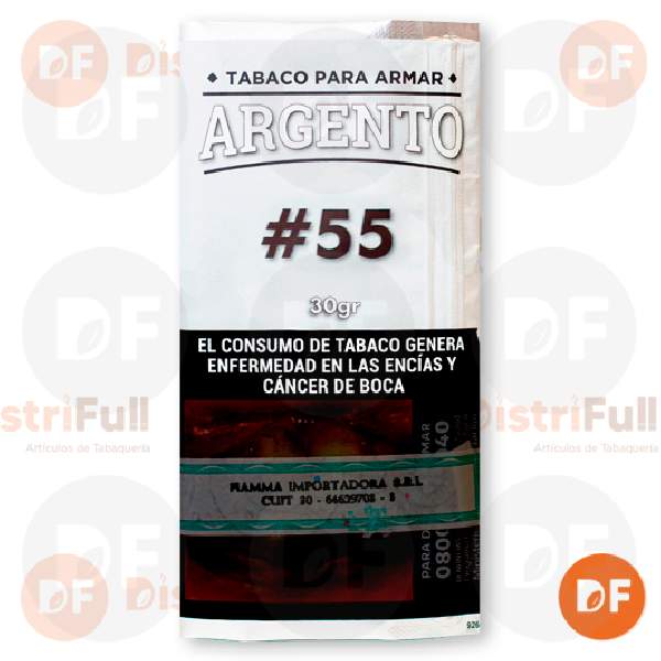 TABACO DE ARMAR ARGENTO #55 chocolate x 30 gr p/armar