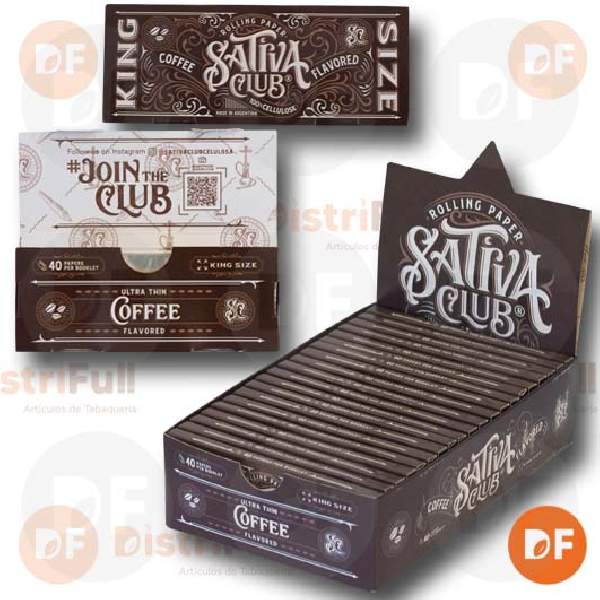 PAPEL SATIVA CLUB KS COFFEE CELULOSA x 40