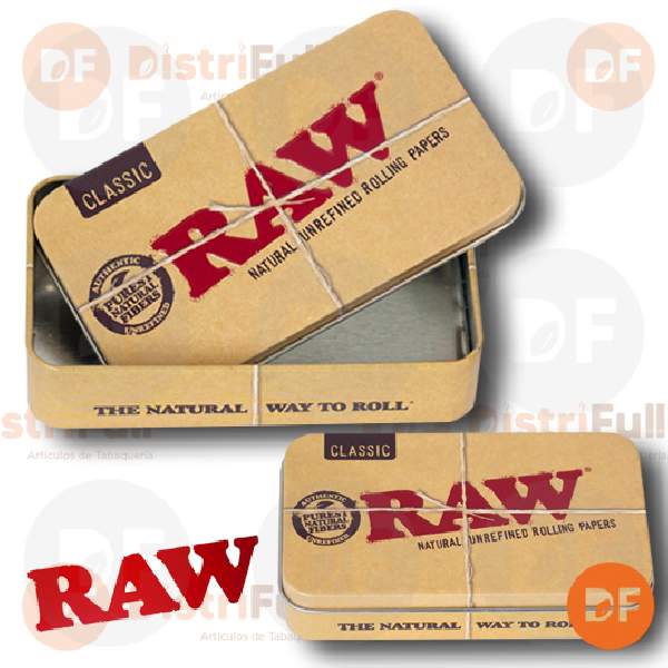 TABAQUERA RAW LATA TIN CASE  2034