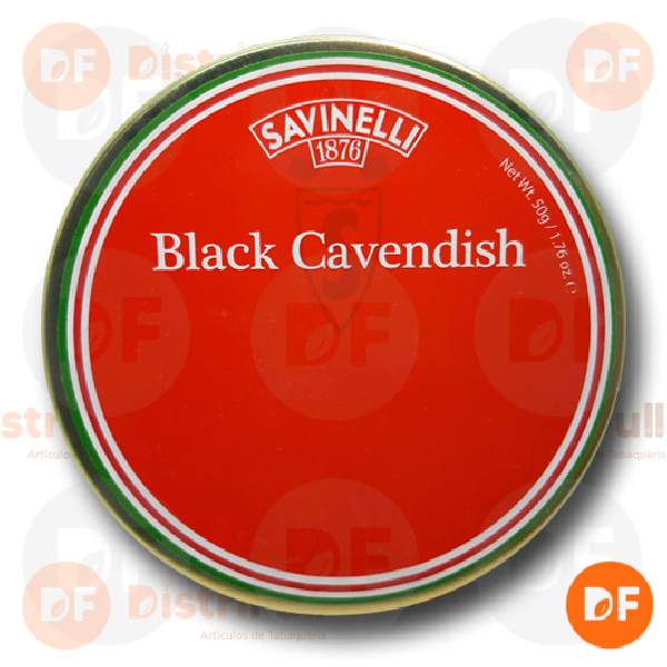 TABACO DE PIPA SAVINELLI BLACK CAVENDISH lata x 50 gr.