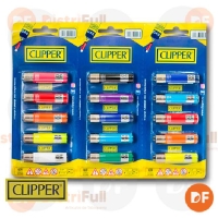 ENCENDEDOR CLIPPER MINI SOLIDO COLORES x 1